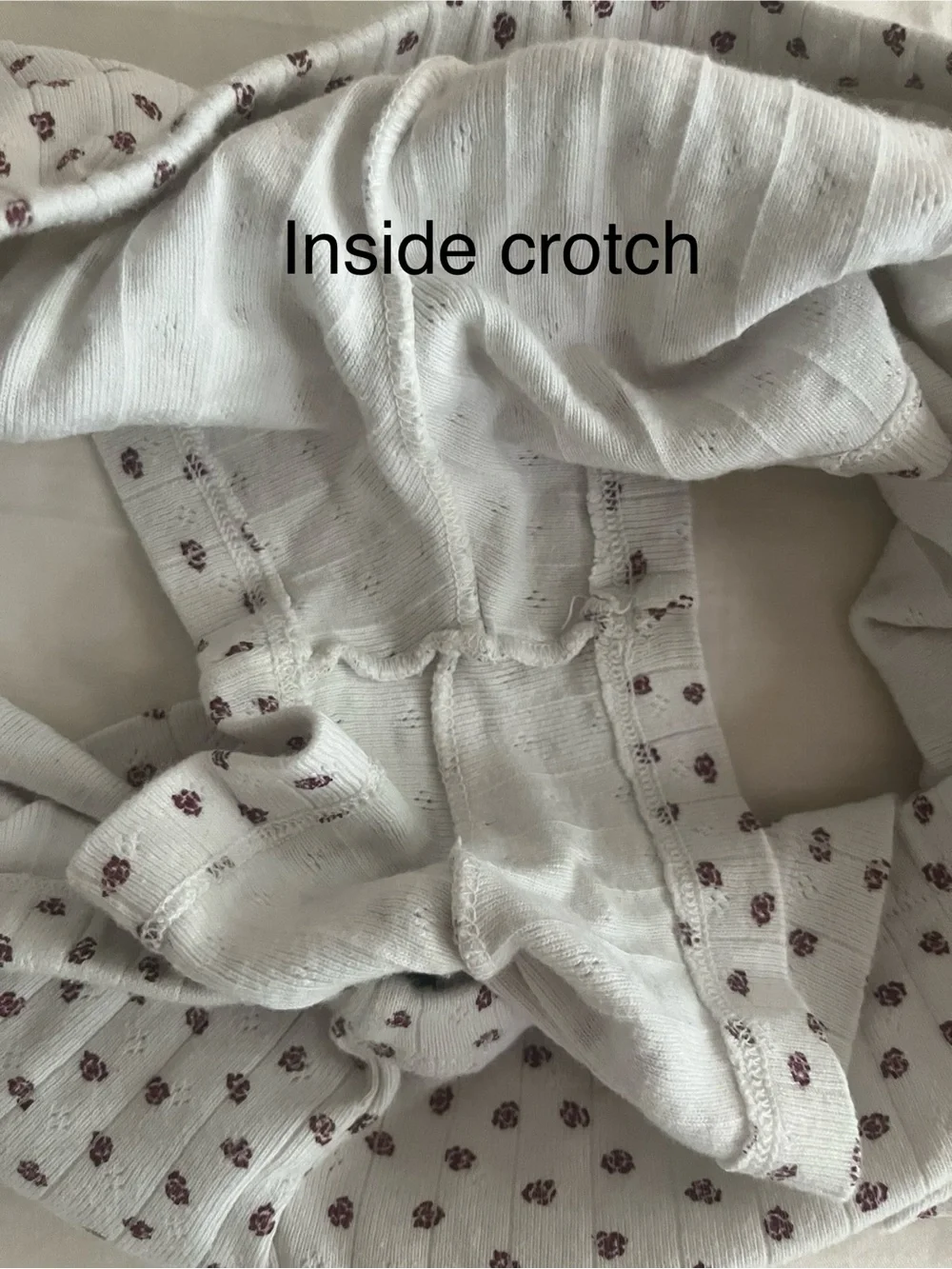 Brandy Melville White and Red PJ Shorts